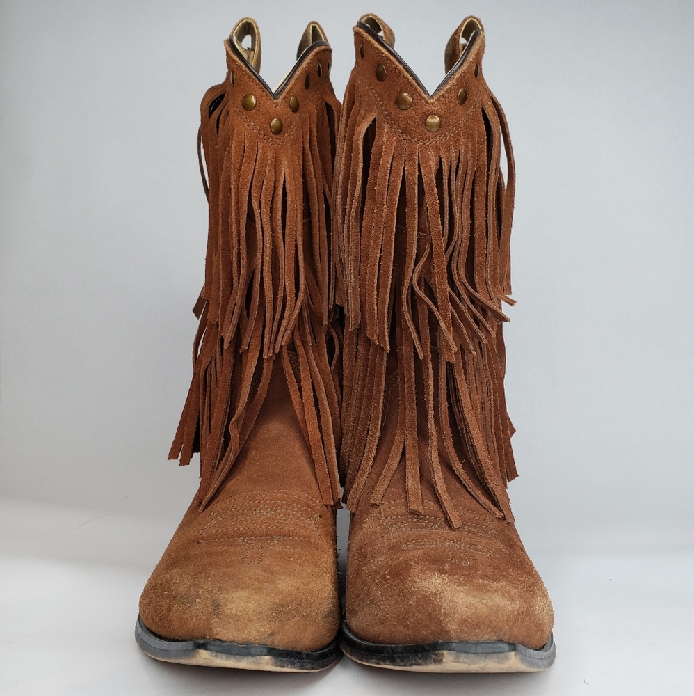 SHYANNE FRINGE SNIP TOE WESTERN BOOTS